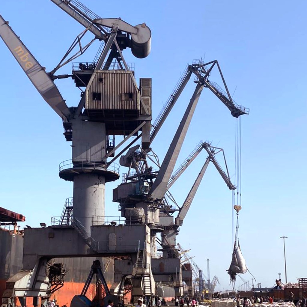 Container loading at Kandla port  
