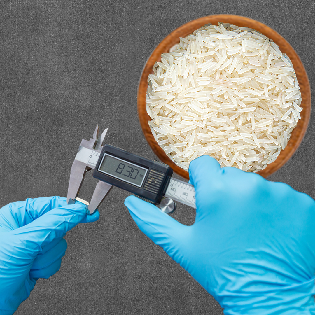 Ideal Grain Length size of rice grain