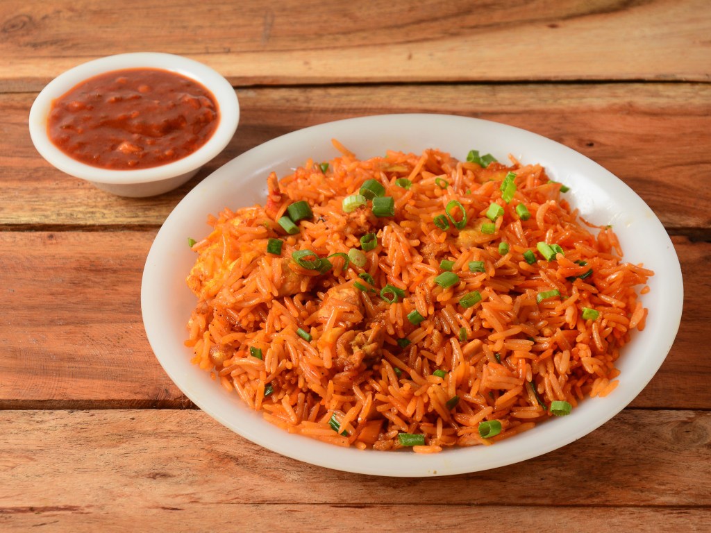 Indulge in the flavors of Ethiopia with our spiced Joll of rice made with Navyaa Foods rice