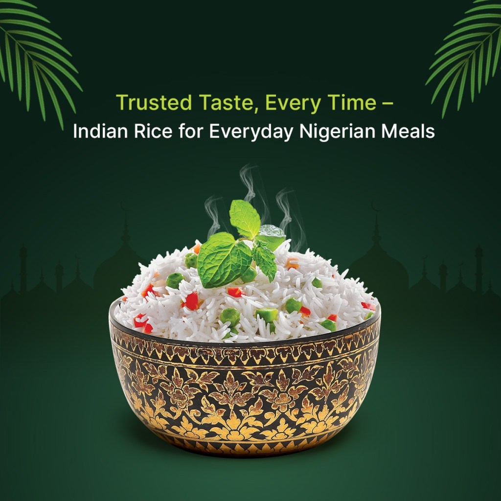 Indian rice in Nigerian meals