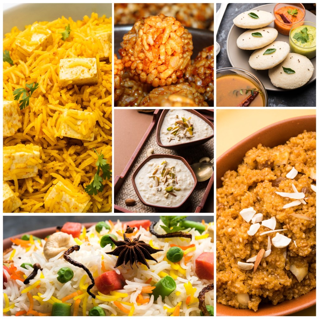 Healthy food recipes prepared from Navyaa foods rice